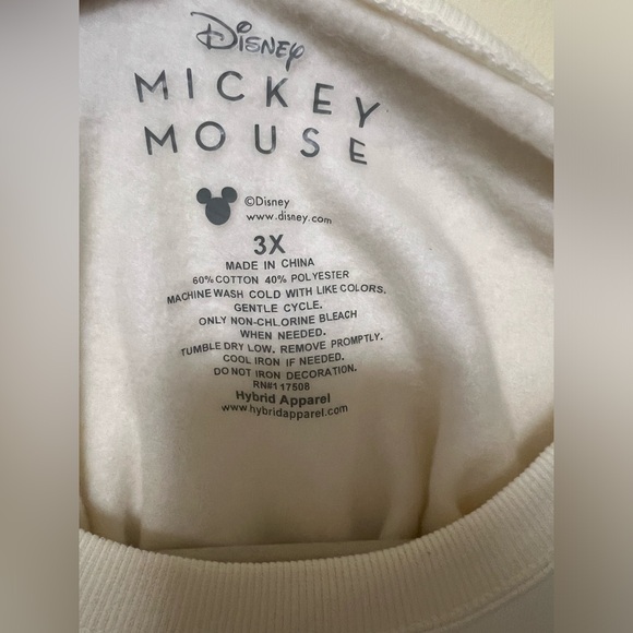 Disneyland Classic Women’s Sweatshirt Size 3X Color: Beige - Picture 5 of 5